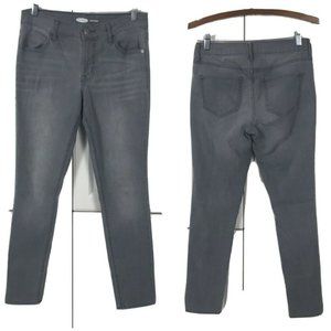 Old Navy Jeans Womens Size 4 Mid Rise Super Skinny Gray Lightweight Stretch
